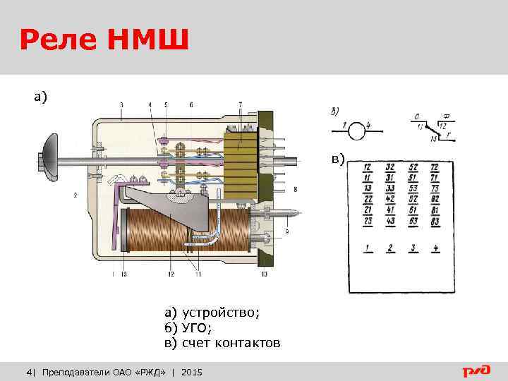 Реле нмш схема