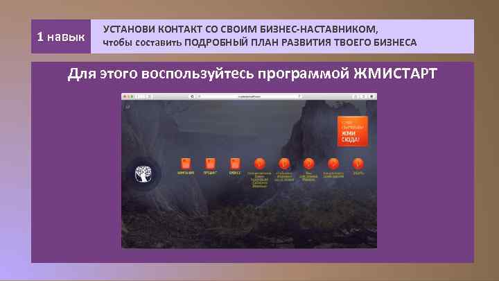 1 навык УСТАНОВИ КОНТАКТ СО СВОИМ БИЗНЕС-НАСТАВНИКОМ, чтобы составить ПОДРОБНЫЙ ПЛАН РАЗВИТИЯ ТВОЕГО БИЗНЕСА