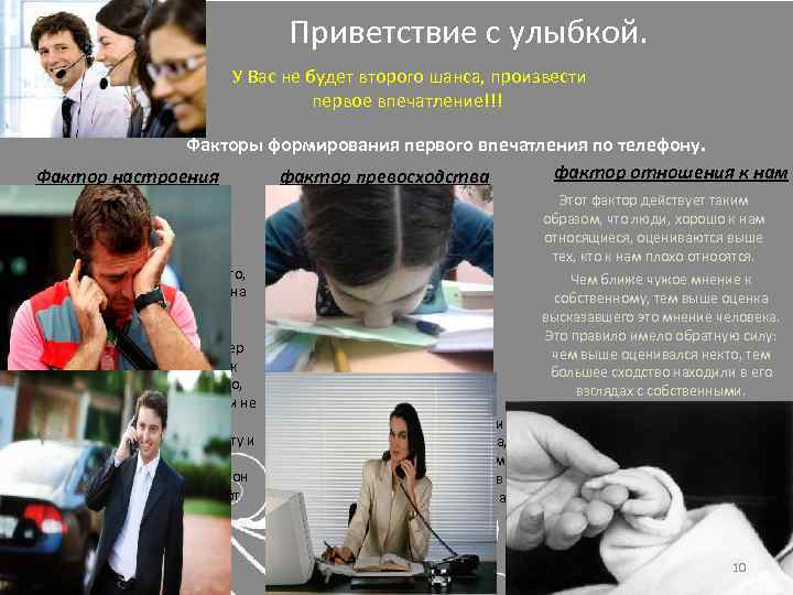 Приветствие с улыбкой. У Вас не будет второго шанса, произвести первое впечатление!!! Факторы формирования