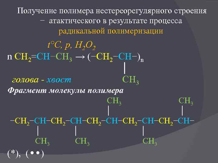 Схема реакции полимеризации этилена