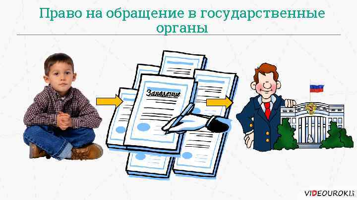 Право на обращение в государственные органы Заявление 