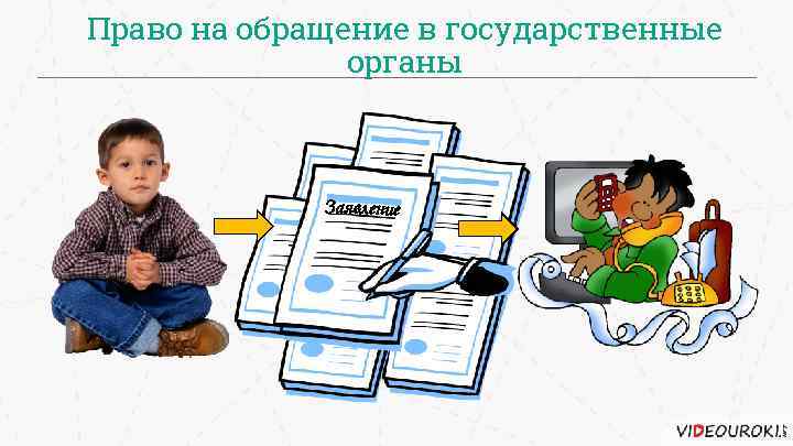 Право на обращение в государственные органы Заявление 
