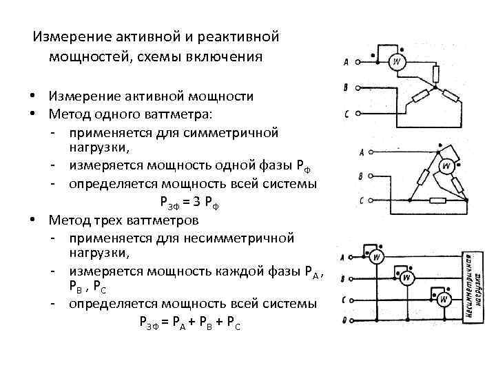 Схема активной мощности