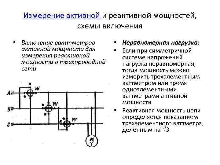 Схема измерения проекта