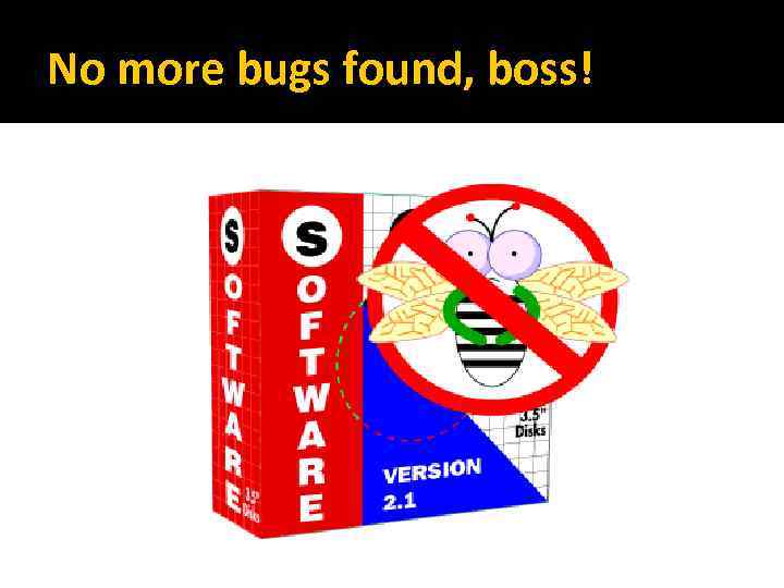 No more bugs found, boss! 