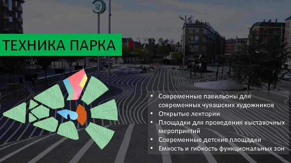 ТЕХНИКА ПАРКА • Современные павильоны для современных чувашских художников • Открытые лектории • Площадки