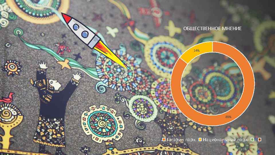 ОБЩЕСТВЕННОЕ МНЕНИЕ 14% 86% Гагарин парк Национальный парк 