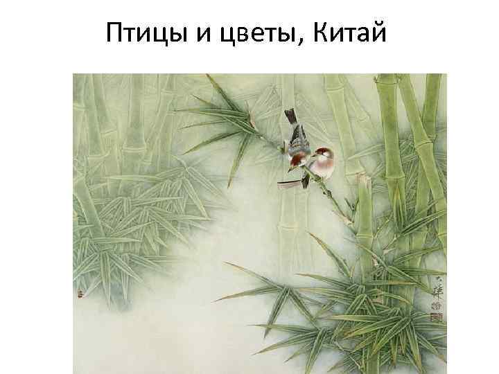 Птицы и цветы, Китай 