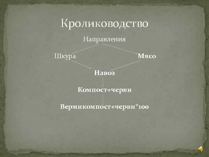Кролиководство Направления Шкура Мясо Навоз Компост+черви Вермикомпост+черви*100 