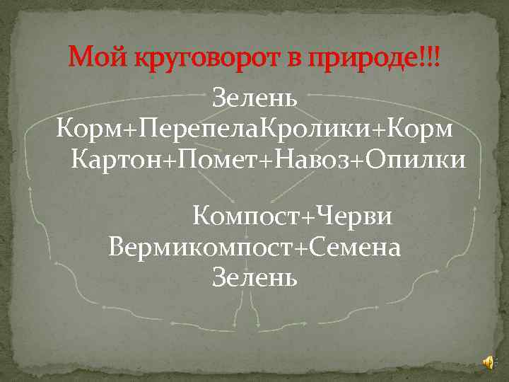 Мой круговорот в природе!!! Зелень Корм+Перепела. Кролики+Корм Картон+Помет+Навоз+Опилки Компост+Черви Вермикомпост+Семена Зелень 