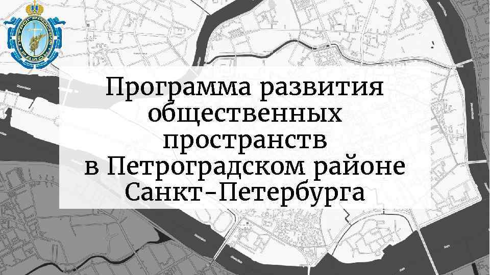 Программа развития общественных пространств в Петроградском районе Санкт-Петербурга 