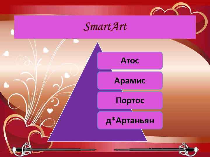 Smart. Art Атос Арамис Портос д*Артаньян 