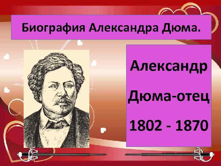 Биография Александра Дюма. Александр Дюма-отец 1802 - 1870 