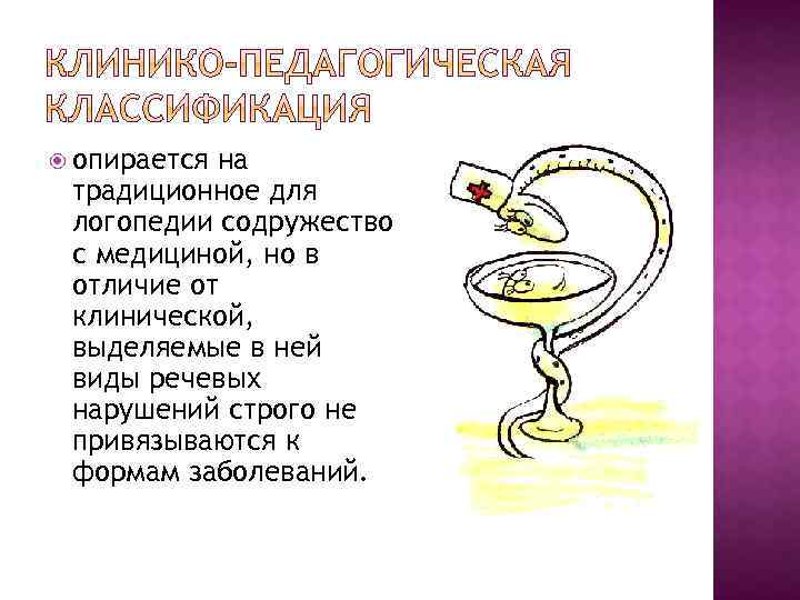  опирается на традиционное для логопедии содружество с медициной, но в отличие от клинической,