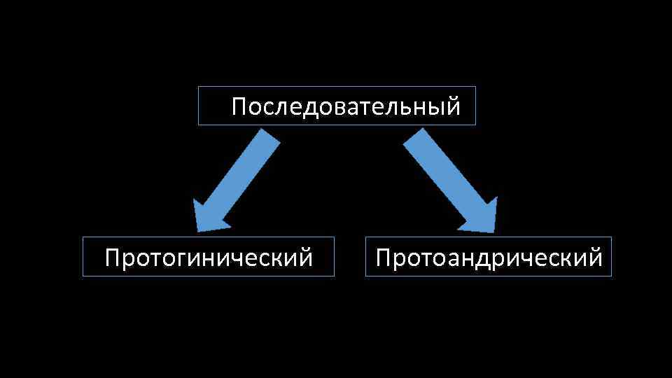 ППоследовательный Протогинический Протоандрический 