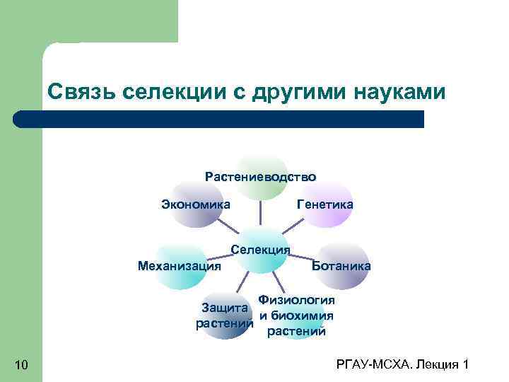 Генетика и селекция тест