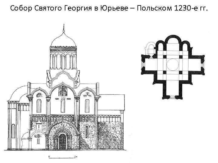 Георгиевский собор рисунок