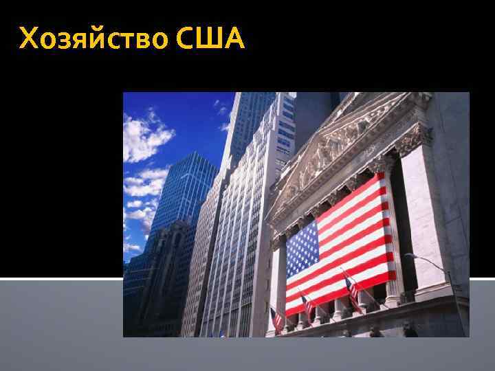 Хозяйство США 