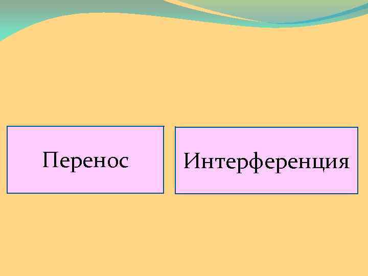 Перенос Интерференция 