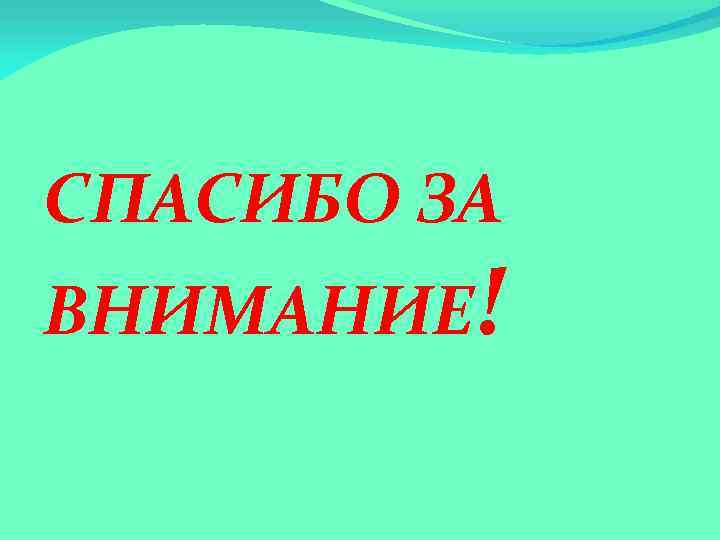 СПАСИБО ЗА ВНИМАНИЕ! 