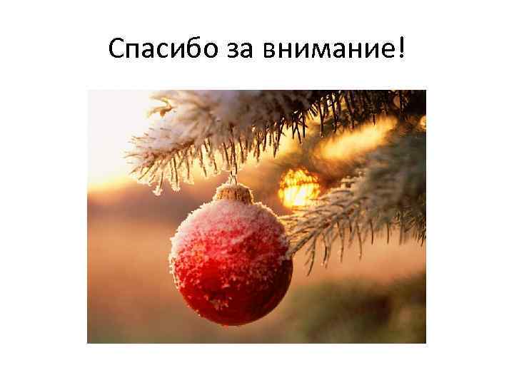 Спасибо за внимание! 