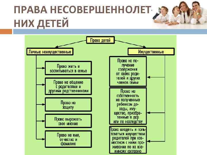 Сложный план по теме семейное право 10 класс