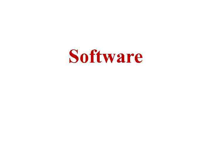 Software 