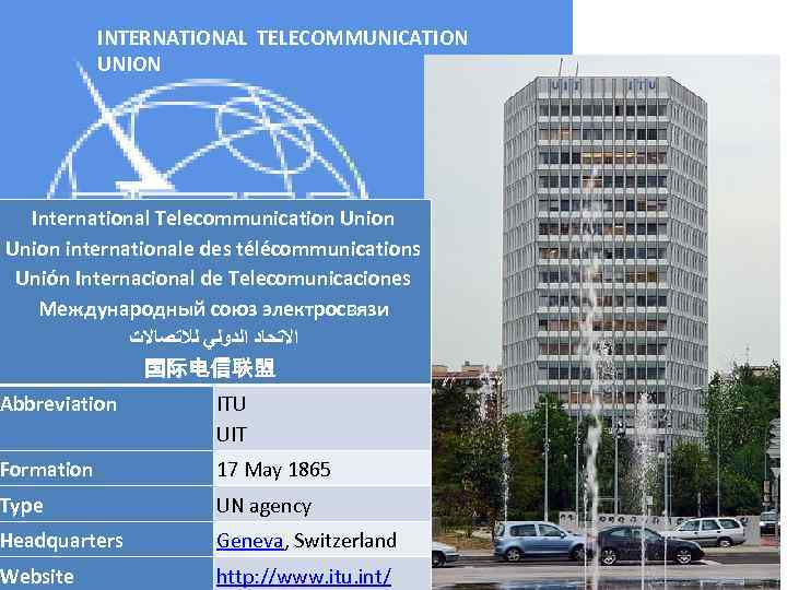 International telecommunication