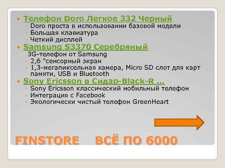  Телефон Doro Легкое 332 Черный Samsung S 3370 Серебряный Sony Ericsson в Сидар-Black-R.