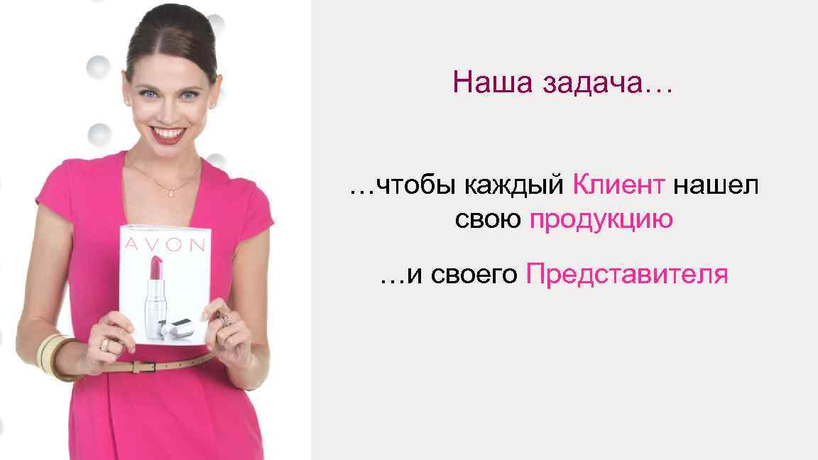 Наша задача… …чтобы каждый Клиент нашел свою продукцию …и своего Представителя 32 