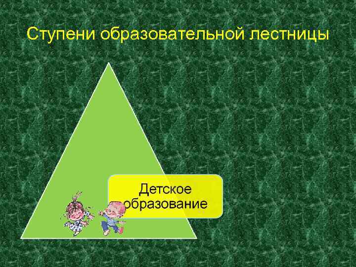 Ступени образовательной лестницы 