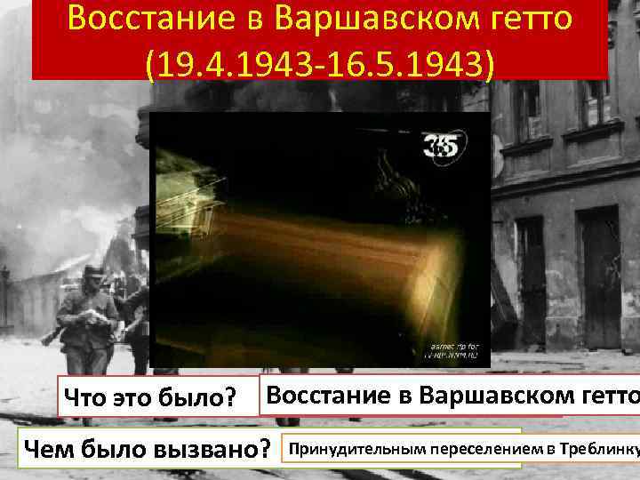 Восстание в Варшавском гетто (19. 4. 1943 -16. 5. 1943) Что это было? Восстание