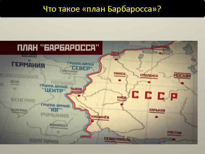 Что такое «план Барбаросса» ? 