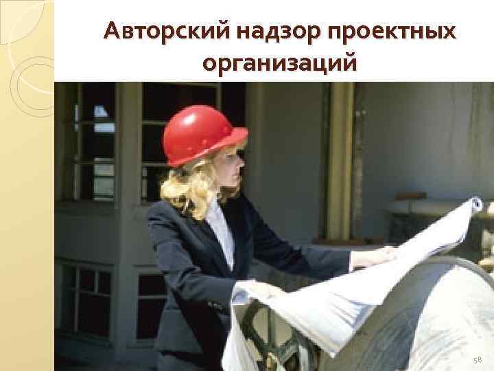 Авторский надзор проектных организаций 58 