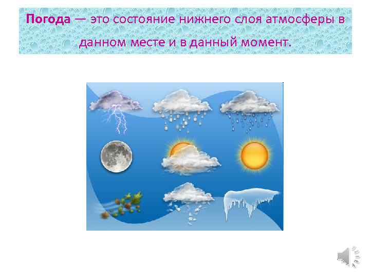 Погода. Состояние Нижнего слоя атмосферы в данном месте в данный момент это. Погода это состояние Нижнего слоя атмосферы. Состояние погоды.