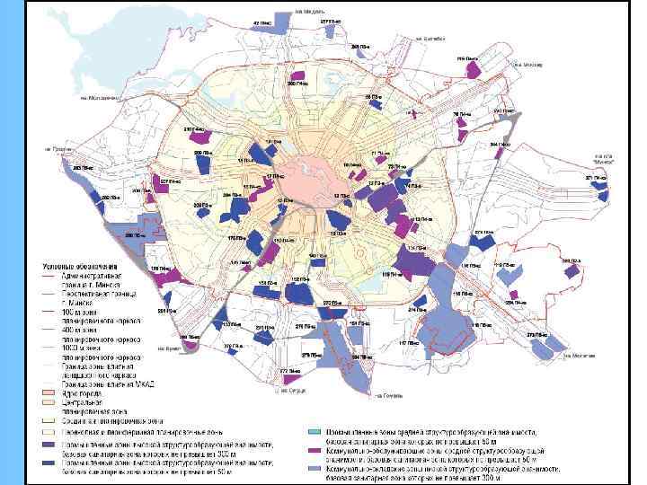 Карта застройки минска