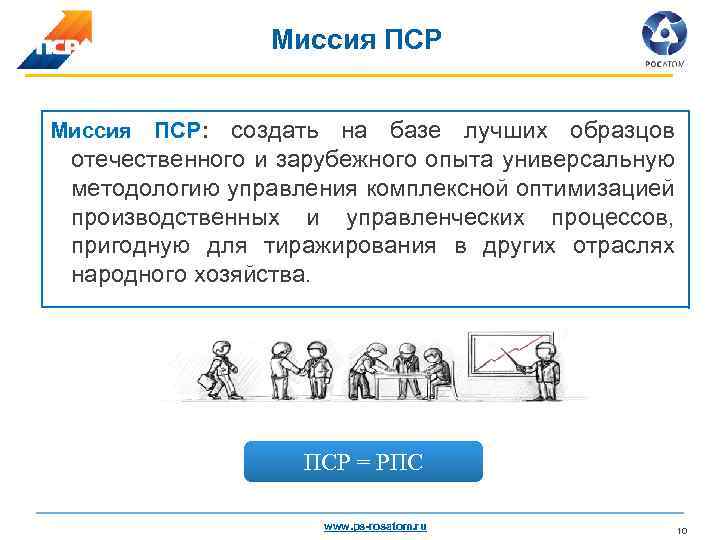 Миссия ПСР: создать на базе лучших образцов отечественного и зарубежного опыта универсальную методологию управления