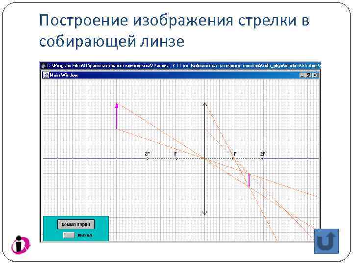 Построить изображение стрелки