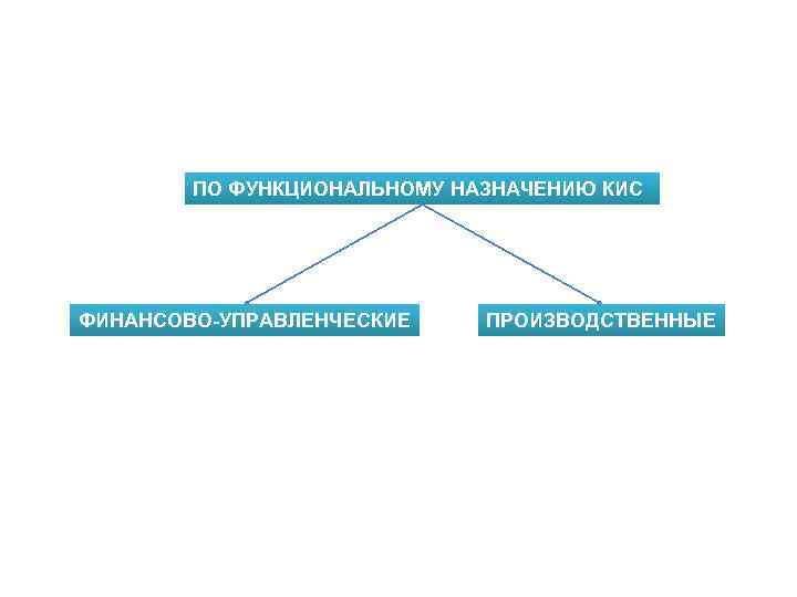 ПО ФУНКЦИОНАЛЬНОМУ НАЗНАЧЕНИЮ КИС ФИНАНСОВО-УПРАВЛЕНЧЕСКИЕ ПРОИЗВОДСТВЕННЫЕ 