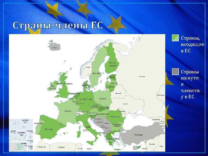 Страны-члены ЕС Страны, входящие в ЕС Страны на пути к членств у в ЕС