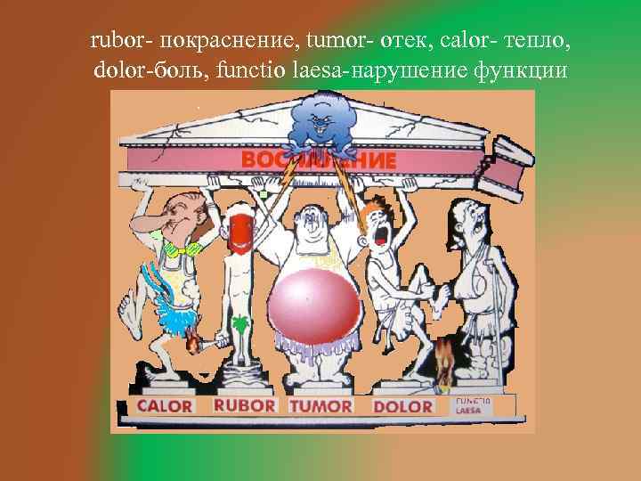 Рубор. Воспаление тумор Рубор. Functio laesa — нарушение функции. Признаки воспаления rubor tumor dolor functio laesa. Рубор тумор калор.