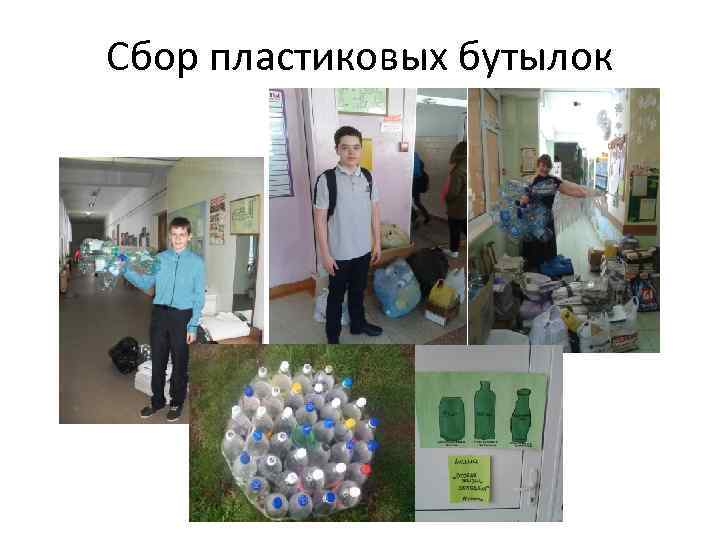 Сбор пластиковых бутылок 