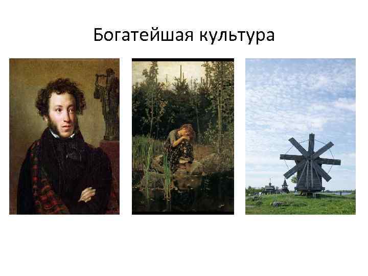 Богатейшая культура 