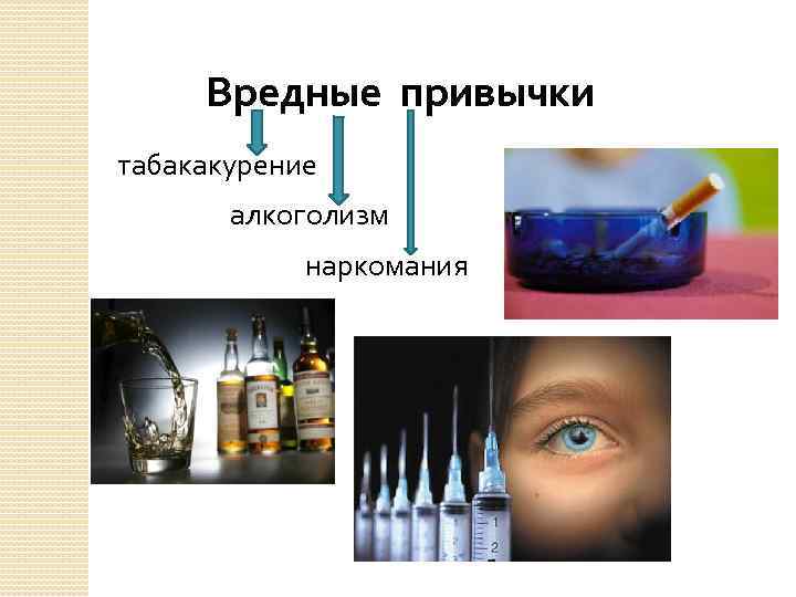 Вредные привычки табакакурение алкоголизм наркомания 