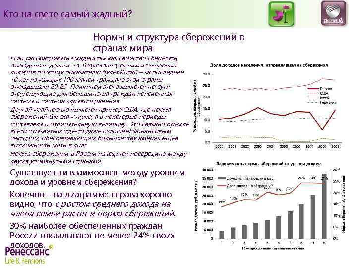 Кто на свете самый жадный? Нормы и структура сбережений в странах мира Если рассматривать