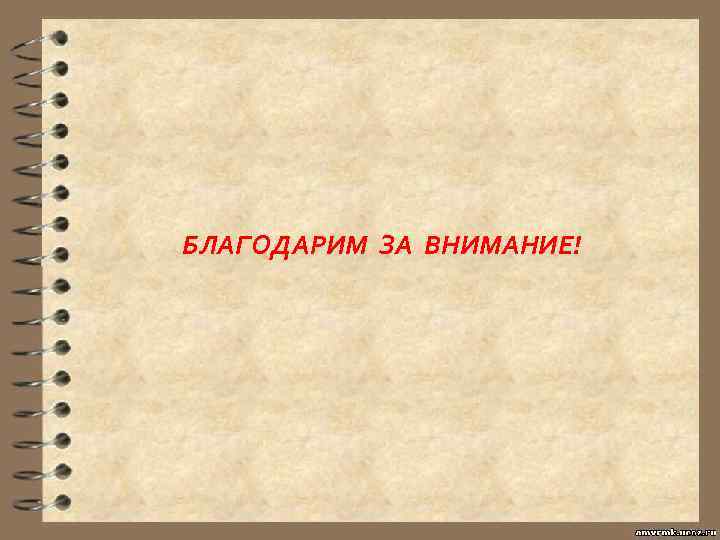 БЛАГОДАРИМ ЗА ВНИМАНИЕ! 