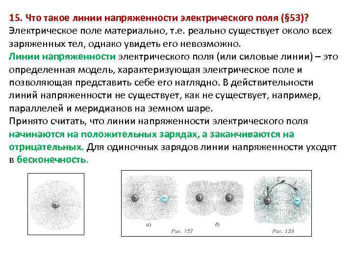 Электрическое поле существует