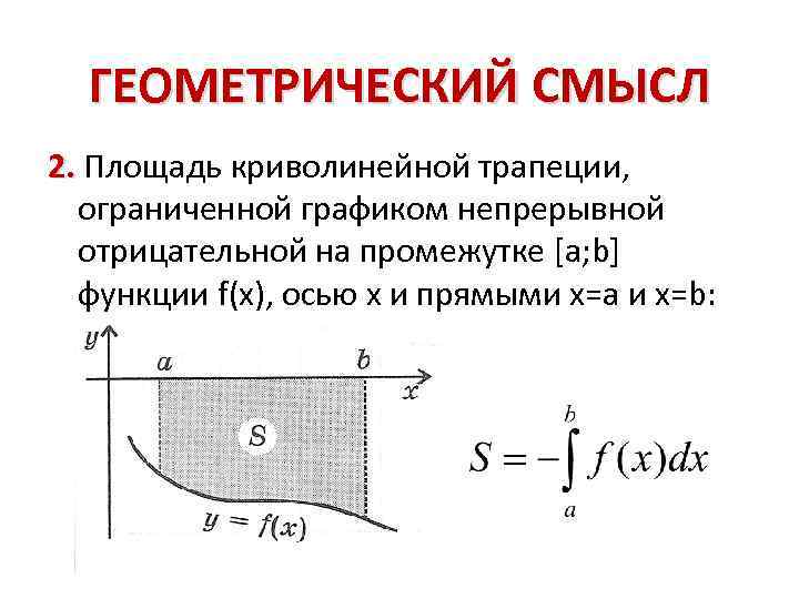 Площадь криволинейной трапеции и интеграл презентация 11 класс