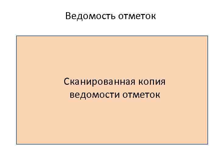 Ведомость отметок Сканированная копия ведомости отметок 