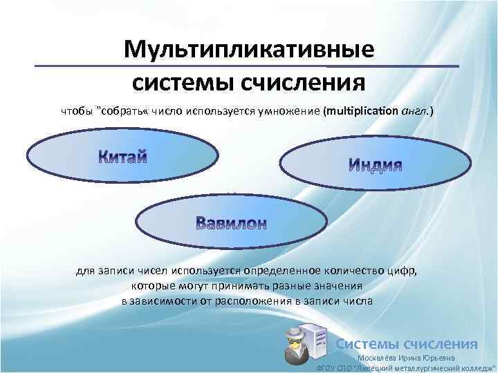 Мультипликативные системы счисления чтобы 